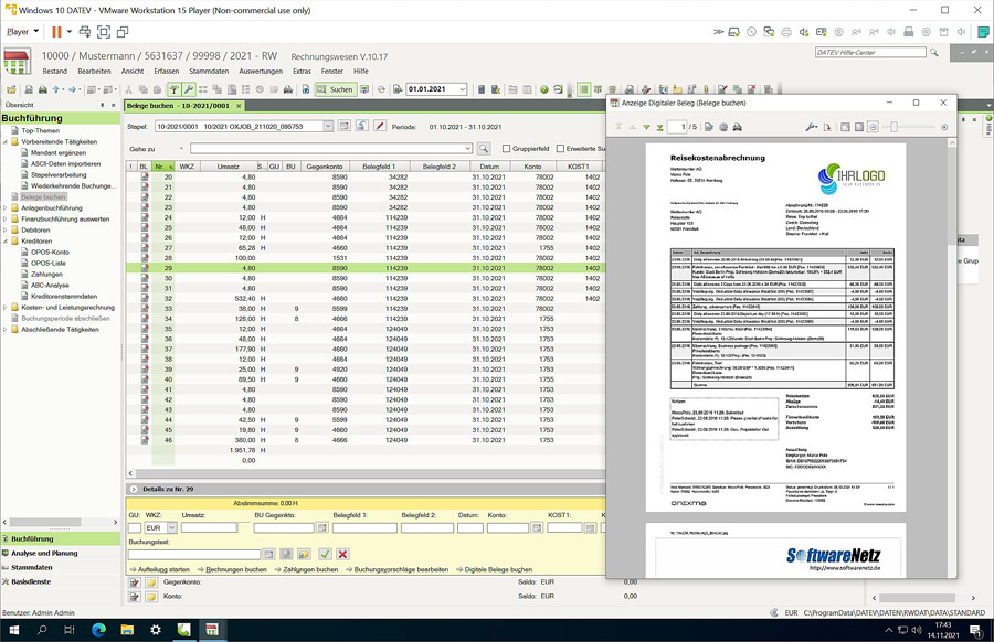 Reisekosten in DATEV Rechnungswesen